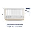GAP babyGap Tate 4-in-1 Convertible Crib - Greenguard Gold Certified, Bianca White/Natural GAP babyGap Tate 4-in-1 Convertible Crib - Greenguard Gold Certified, Bianca White/Natural