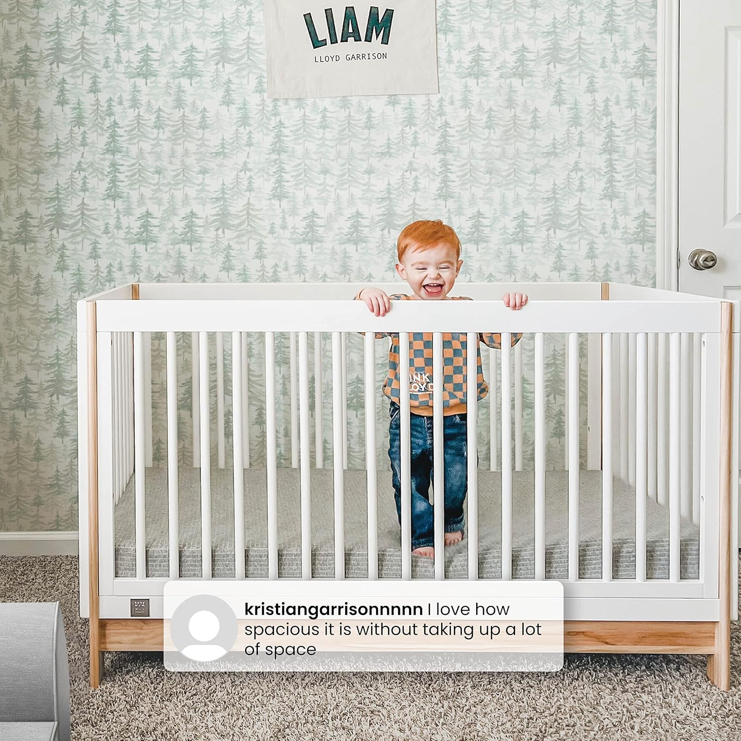 GAP babyGap Tate 4-in-1 Convertible Crib - Greenguard Gold Certified, Bianca White/Natural GAP babyGap Tate 4-in-1 Convertible Crib - Greenguard Gold Certified, Bianca White/Natural