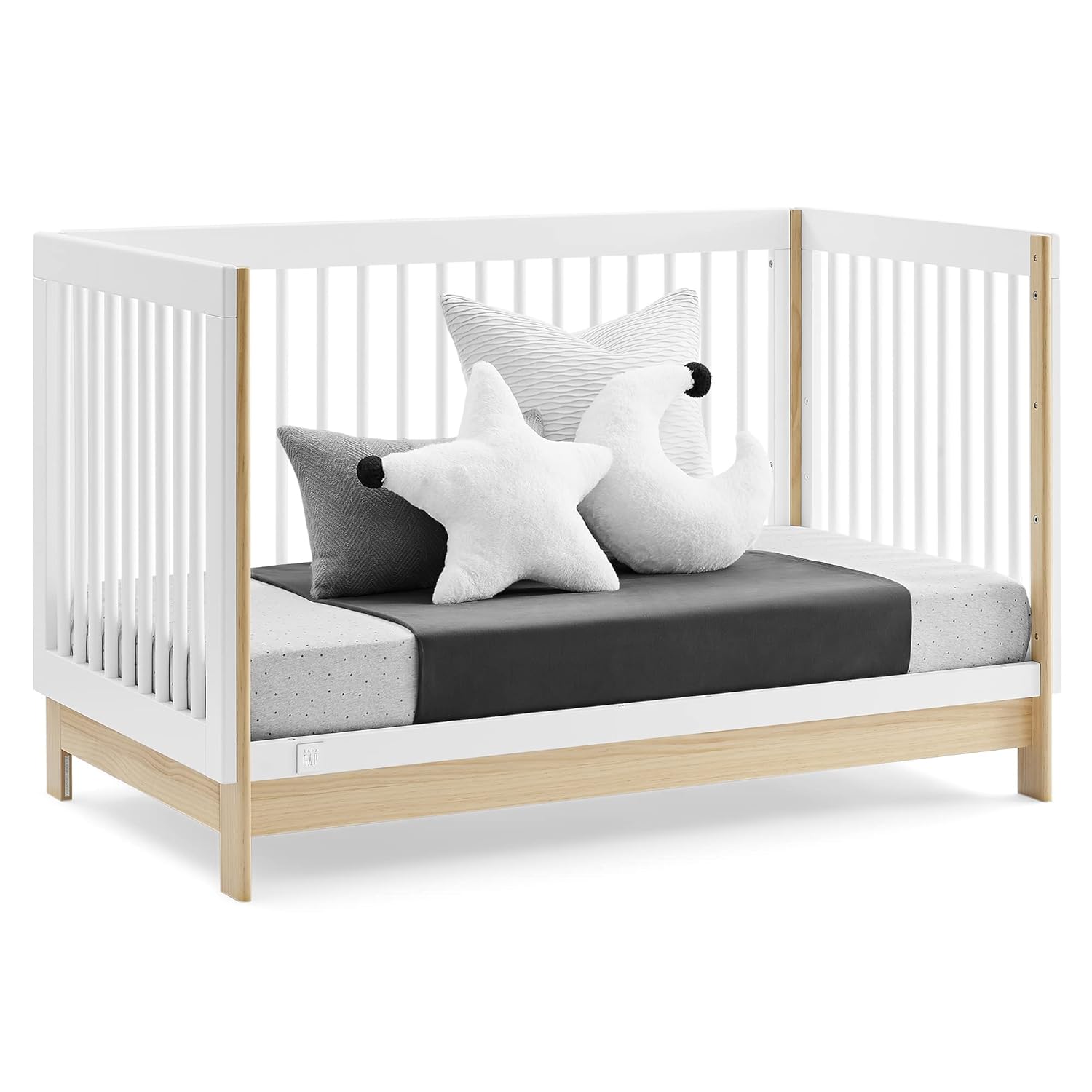 GAP babyGap Tate 4-in-1 Convertible Crib - Greenguard Gold Certified, Bianca White/Natural GAP babyGap Tate 4-in-1 Convertible Crib - Greenguard Gold Certified, Bianca White/Natural