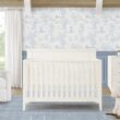 Delta Children Kendall 6-in1 Convertible Crib - Converts from Baby Crib to Toddler Bed, Daybed, Sofa Bed and Full-Size Bed with and Without Footboard, Fits Full-Size Crib Mattress, Antique White
