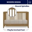 babyGap Wren 4-in-1 Convertible Crib by Delta Children - Greenguard Gold Certified, Acorn