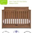 Simmons Kids Logan 6-in-1 Convertible Crib with Underdrawer - Greenguard Gold Certified, Chestnut Simmons Kids Logan 6-in-1 Convertible Crib with Underdrawer - Greenguard Gold Certified, Chestnut