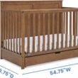 Simmons Kids Logan 6-in-1 Convertible Crib with Underdrawer - Greenguard Gold Certified, Chestnut Simmons Kids Logan 6-in-1 Convertible Crib with Underdrawer - Greenguard Gold Certified, Chestnut