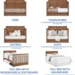 Simmons Kids Logan 6-in-1 Convertible Crib with Underdrawer - Greenguard Gold Certified, Chestnut Simmons Kids Logan 6-in-1 Convertible Crib with Underdrawer - Greenguard Gold Certified, Chestnut