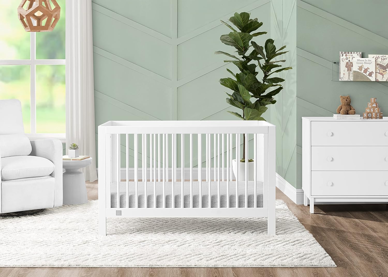 GAP babyGap Charlie 6-in-1 Convertible Crib - Greenguard Gold Certified, Bianca White GAP babyGap Charlie 6-in-1 Convertible Crib - Greenguard Gold Certified, Bianca White