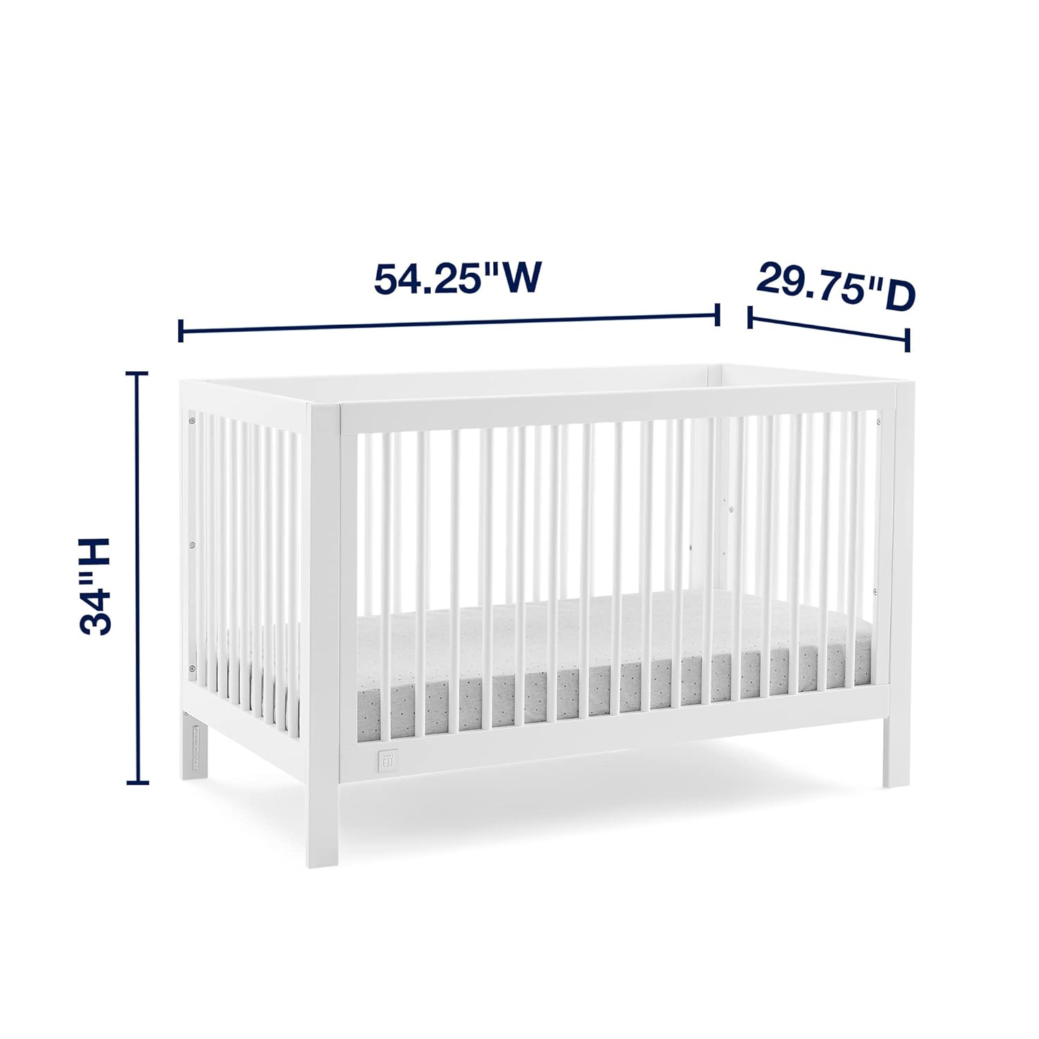 GAP babyGap Charlie 6-in-1 Convertible Crib - Greenguard Gold Certified, Bianca White GAP babyGap Charlie 6-in-1 Convertible Crib - Greenguard Gold Certified, Bianca White