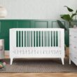 Delta Children Ollie 4-in-1 Convertible Crib - Greenguard Gold Certified, Bianca White Delta Children Ollie 4-in-1 Convertible Crib - Greenguard Gold Certified, Bianca White