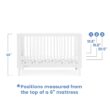 Delta Children Ollie 4-in-1 Convertible Crib - Greenguard Gold Certified, Bianca White Delta Children Ollie 4-in-1 Convertible Crib - Greenguard Gold Certified, Bianca White