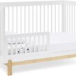 Delta Children Poppy 4-in-1 Convertible Crib, Bianca White/Natural