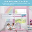 Delta Children Twin Loft Bed with Guardrail and Ladder (Coordinates with Loft Bed Tents Sold Separately), White Delta Children Twin Loft Bed with Guardrail and Ladder (Coordinates with Loft Bed Tents Sold Separately), White