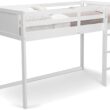 Delta Children Twin Loft Bed with Guardrail and Ladder (Coordinates with Loft Bed Tents Sold Separately), White Delta Children Twin Loft Bed with Guardrail and Ladder (Coordinates with Loft Bed Tents Sold Separately), White