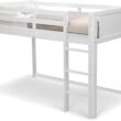 Delta Children Twin Loft Bed with Guardrail and Ladder (Coordinates with Loft Bed Tents Sold Separately), White Delta Children Twin Loft Bed with Guardrail and Ladder (Coordinates with Loft Bed Tents Sold Separately), White