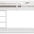 Delta Children Twin Loft Bed with Guardrail and Ladder (Coordinates with Loft Bed Tents Sold Separately), White Delta Children Twin Loft Bed with Guardrail and Ladder (Coordinates with Loft Bed Tents Sold Separately), White