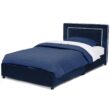 Delta Children Upholstered Twin Bed, Blue