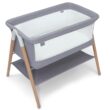Simmons Kids Koi by The Bed Bassinet with Breathable Mesh and Natural Beechwood Legs, Dove Grey Simmons Kids Koi by The Bed Bassinet with Breathable Mesh and Natural Beechwood Legs, Dove Grey