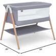 Simmons Kids Koi by The Bed Bassinet with Breathable Mesh and Natural Beechwood Legs, Dove Grey Simmons Kids Koi by The Bed Bassinet with Breathable Mesh and Natural Beechwood Legs, Dove Grey
