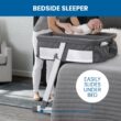 Simmons Kids By The Bed City Sleeper Bassinet for Twins - Adjustable Height Portable Crib with Wheels & Airflow Mesh, Grey Tweed Simmons Kids By The Bed City Sleeper Bassinet for Twins - Adjustable Height Portable Crib with Wheels & Airflow Mesh, Grey Tweed