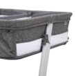 Simmons Kids By The Bed City Sleeper Bassinet for Twins - Adjustable Height Portable Crib with Wheels & Airflow Mesh, Grey Tweed Simmons Kids By The Bed City Sleeper Bassinet for Twins - Adjustable Height Portable Crib with Wheels & Airflow Mesh, Grey Tweed