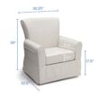 Delta Children Upholstered Glider Swivel Rocker Chair, Sand Delta Children Upholstered Glider Swivel Rocker Chair, Sand