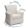 Delta Children Upholstered Glider Swivel Rocker Chair, Sand Delta Children Upholstered Glider Swivel Rocker Chair, Sand