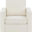 Delta Children Luna Nursery Swivel Glider - Greenguard Gold Certified and Oeko-TEX Standard 100 Fabric, Oatmeal