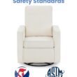 Delta Children Luna Nursery Swivel Glider - Greenguard Gold Certified and Oeko-TEX Standard 100 Fabric, Oatmeal