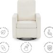 Delta Children Luna Nursery Swivel Glider - Greenguard Gold Certified and Oeko-TEX Standard 100 Fabric, Oatmeal