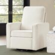 Delta Children Luna Nursery Swivel Glider - Greenguard Gold Certified and Oeko-TEX Standard 100 Fabric, Oatmeal