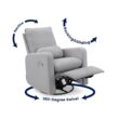 GAP babyGap Cloud Recliner with LiveSmart Evolve - Sustainable Performance Fabric, Grey