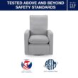 GAP babyGap Cloud Recliner with LiveSmart Evolve - Sustainable Performance Fabric, Grey