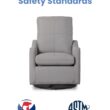Delta Children Kenwood Glider Swivel Rocker Chair, French Grey Delta Children Kenwood Glider Swivel Rocker Chair, French Grey