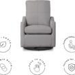 Delta Children Kenwood Glider Swivel Rocker Chair, French Grey Delta Children Kenwood Glider Swivel Rocker Chair, French Grey
