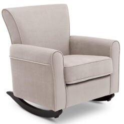 Delta Children Lancaster Rocking Chair Featuring Live Smart Fabric, Linen