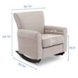 Delta Children Lancaster Rocking Chair Featuring Live Smart Fabric, Linen Delta Children Lancaster Rocking Chair Featuring Live Smart Fabric, Linen