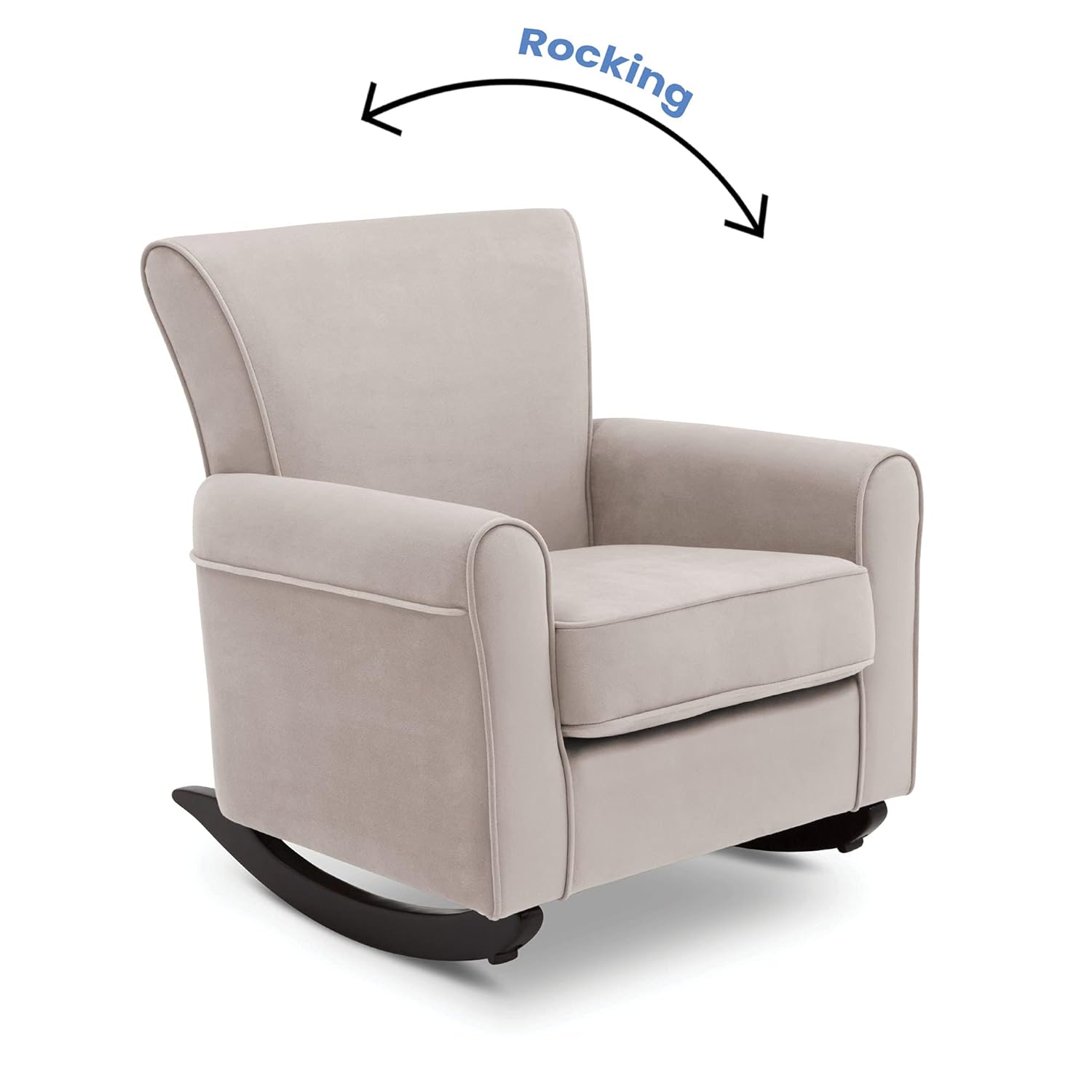 Delta Children Lancaster Rocking Chair Featuring Live Smart Fabric, Linen Delta Children Lancaster Rocking Chair Featuring Live Smart Fabric, Linen