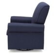 Delta Children Avery Upholstered Glider Swivel Rocker Chair, Metal, Sand