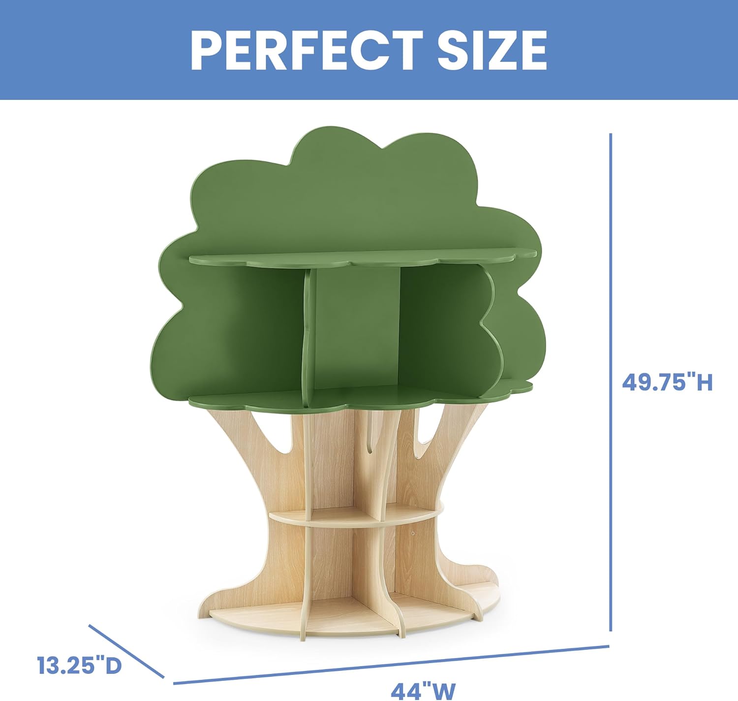 Delta Children Tree Bookcase - Greenguard Gold Certified, Fern Green/Crafted Natural Delta Children Tree Bookcase - Greenguard Gold Certified, Fern Green/Crafted Natural