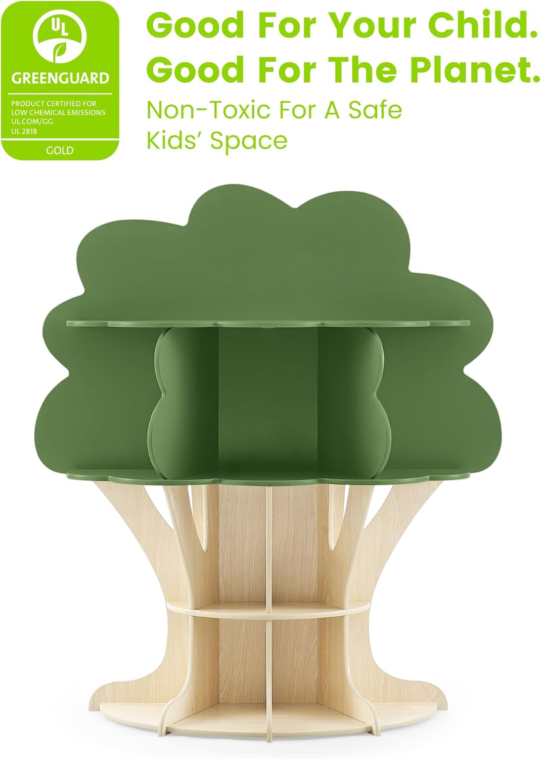 Delta Children Tree Bookcase - Greenguard Gold Certified, Fern Green/Crafted Natural Delta Children Tree Bookcase - Greenguard Gold Certified, Fern Green/Crafted Natural