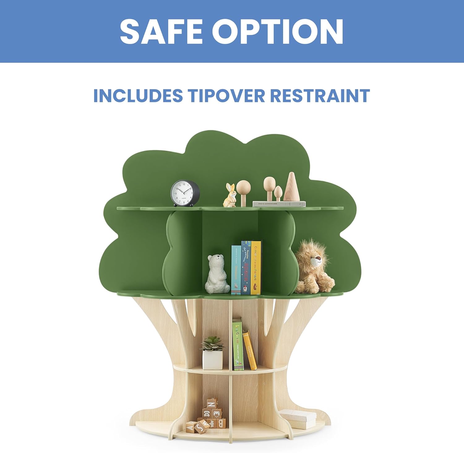 Delta Children Tree Bookcase - Greenguard Gold Certified, Fern Green/Crafted Natural Delta Children Tree Bookcase - Greenguard Gold Certified, Fern Green/Crafted Natural