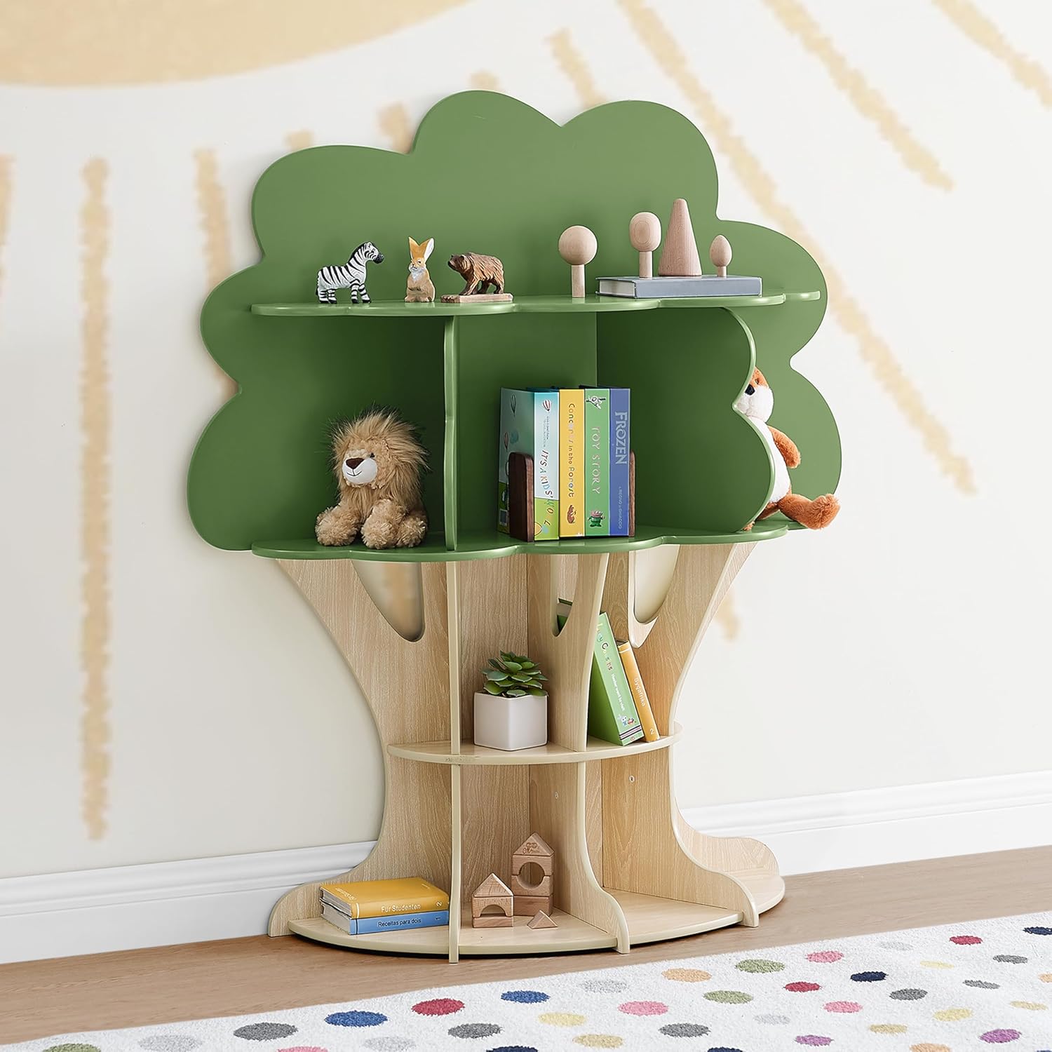 Delta Children Tree Bookcase - Greenguard Gold Certified, Fern Green/Crafted Natural Delta Children Tree Bookcase - Greenguard Gold Certified, Fern Green/Crafted Natural
