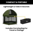 Jeep Hexagon Pop Up Play Yard with Removable Canopy | Ideal for Indoor and Outdoor Use, Olive Green Jeep Hexagon Pop Up Play Yard with Removable Canopy | Ideal for Indoor and Outdoor Use, Olive Green
