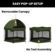 Jeep Hexagon Pop Up Play Yard with Removable Canopy | Ideal for Indoor and Outdoor Use, Olive Green Jeep Hexagon Pop Up Play Yard with Removable Canopy | Ideal for Indoor and Outdoor Use, Olive Green