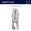 GAP babyGap Deluxe Play Yard, Grey Stripes