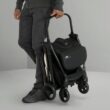 Jeep Altitude Compact Travel Stroller by Delta Children Greenguard Gold, Easy One Hand Fold, Lightweight, Extendable Canopy with Peek-a-Boo Window, Reclining Seat, 4 Wheel Suspension, Tan