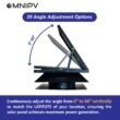 OmniPV Solar Attic Fan Pro 2850 -CFM Black Aluminum Hybrid electric/solar Power Roof Vent
