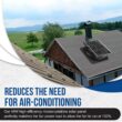 OmniPV Solar Fans 1600 -CFM Black Powder Coated Galvanized steel Solar Power Roof Vent OmniPV Solar Fans 1600 -CFM Black Powder Coated Galvanized steel Solar Power Roof Vent