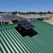 OmniPV Solar Fans 1600 -CFM Black Powder Coated Galvanized steel Solar Power Roof Vent OmniPV Solar Fans 1600 -CFM Black Powder Coated Galvanized steel Solar Power Roof Vent