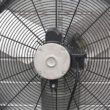 iLIVING Variable Speed Shutter Exhaust Fan 24-in Plug in Indoor Silver Wall Mounted Fan