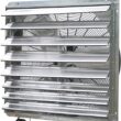 iLIVING Variable Speed Shutter Exhaust Fan 30-in Indoor Silver Wall Mounted Fan