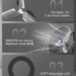 iLIVING 24" BLDC Air Circulator High Velocity Floor Fan, 115V, 265W, Grey (ILG8M24-70EC) iLIVING 24